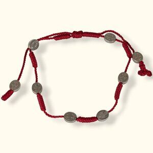 (2/$20) Red Woven Religious Bead Anklet